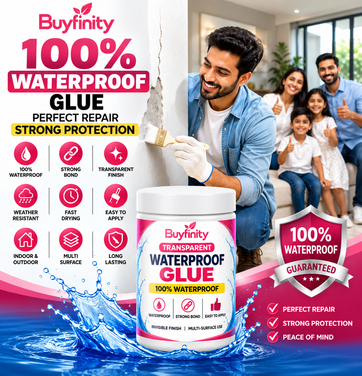 Buyfinity Leak Repair Glue (Buy 1 Get 1 Free)
