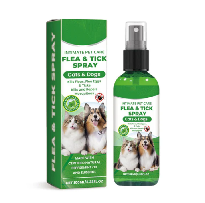 Flea & Tick Spray for Dogs & Cats (Pack of 2)
