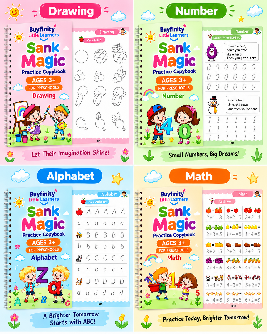 Buyfinity Little Learners™ – 4-in-1 Learning Kit