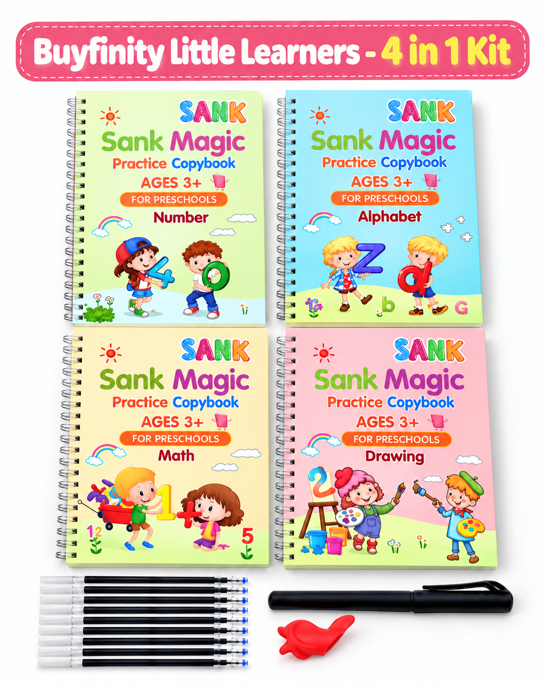Buyfinity Little Learners™ – 4-in-1 Learning Kit